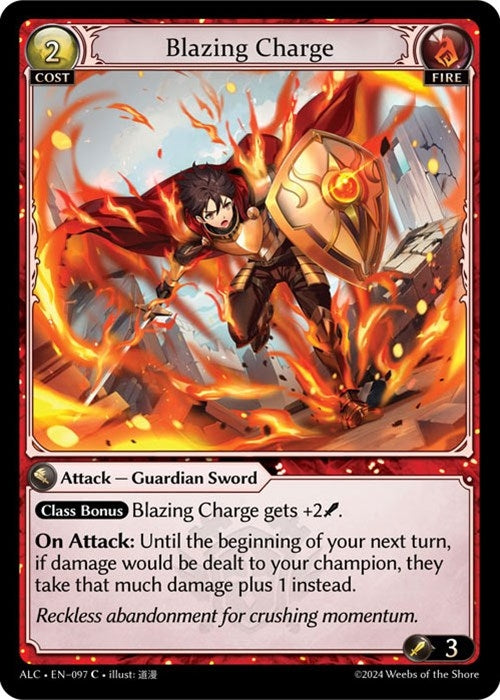 Image for Blazing Charge (097) (Alchemical Revolution) - Grand Archive TCG
