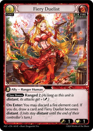 Image for Fiery Duelist (103) (Alchemical Revolution) - Grand Archive TCG