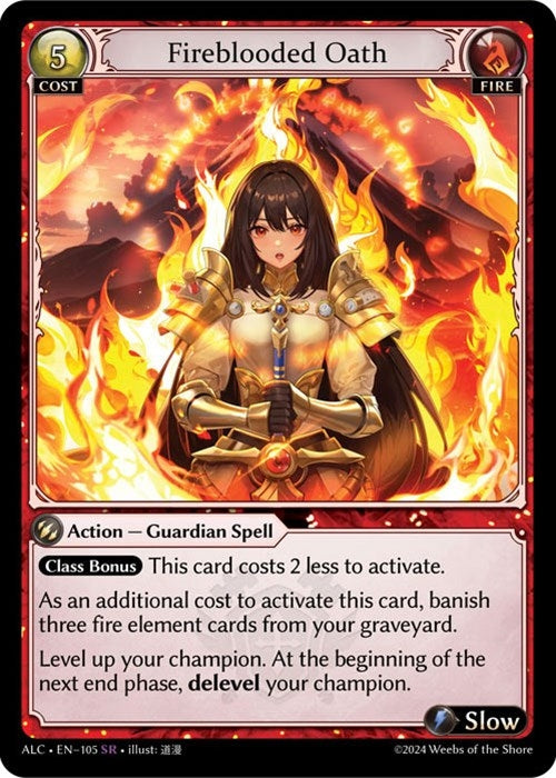 Image for Fireblooded Oath (105) (Alchemical Revolution) - Grand Archive TCG