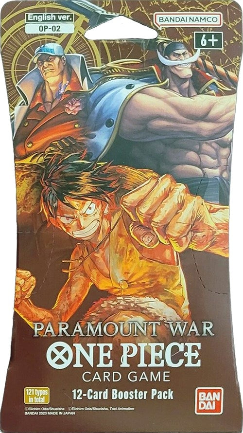 Paramount War - Sleeved Booster Pack (OP02) - One Piece Card Game Sealed