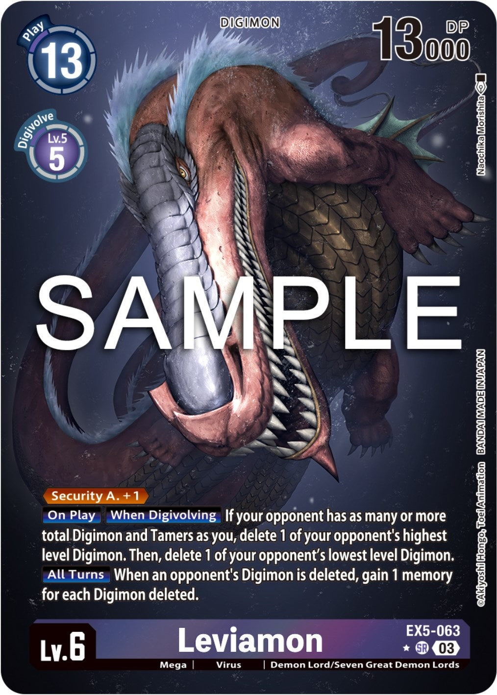 Leviamon (Alternate Art) (5063) [EX05] - Digimon Card Game Single