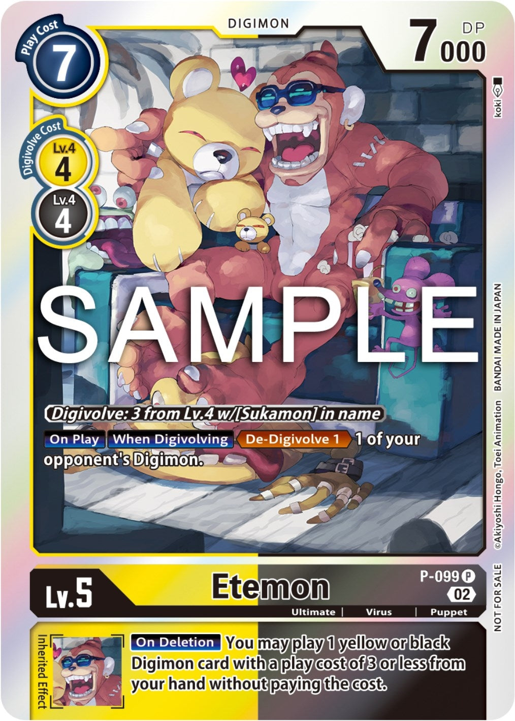 Etemon - P-099 (Limited Card Pack Ver.2) (99) [D-PR] - Digimon Card Game Single