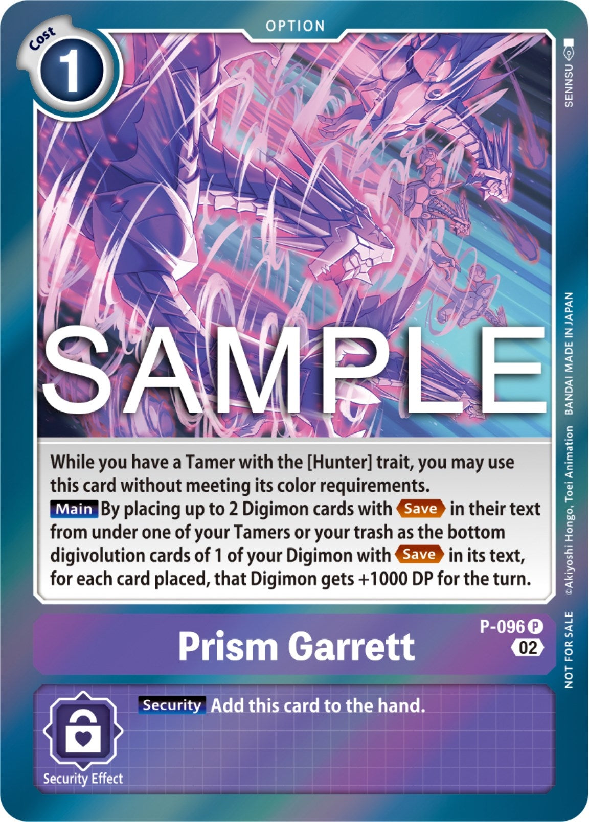 Prism Garrett - P-096 (3rd Anniversary Update Pack) (96) [D-PR] - Digimon Card Game Single