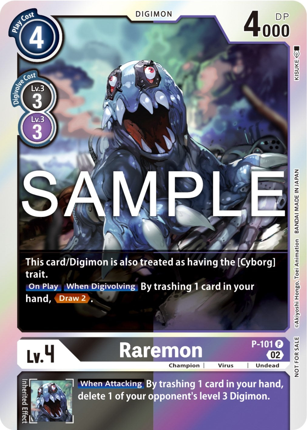 Raremon - P-101 (Limited Card Pack Ver.2) (101) [D-PR] - Digimon Card Game Single