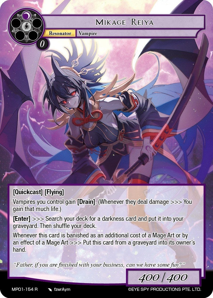 Mikage Reiya (1154) [MP01] - Force of Will Single