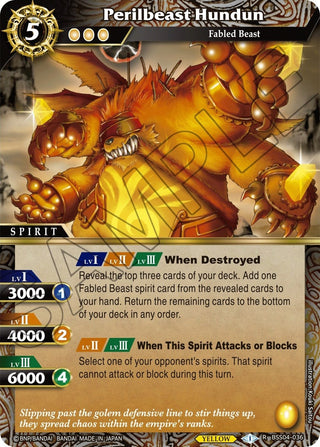Perilbeast Hundun (4036) [BSS04] - Battle Spirits Saga Single
