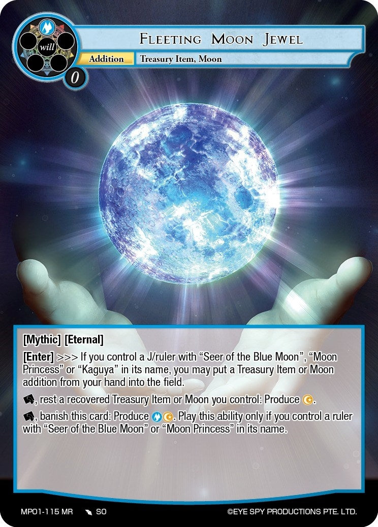 Fleeting Moon Jewel (1115) [MP01] - Force of Will Single