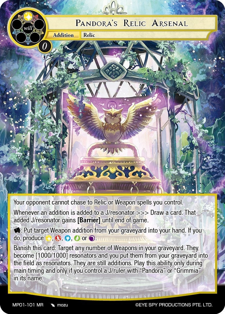 Pandora’s Relic Arsenal (1101) [MP01] - Force of Will Single