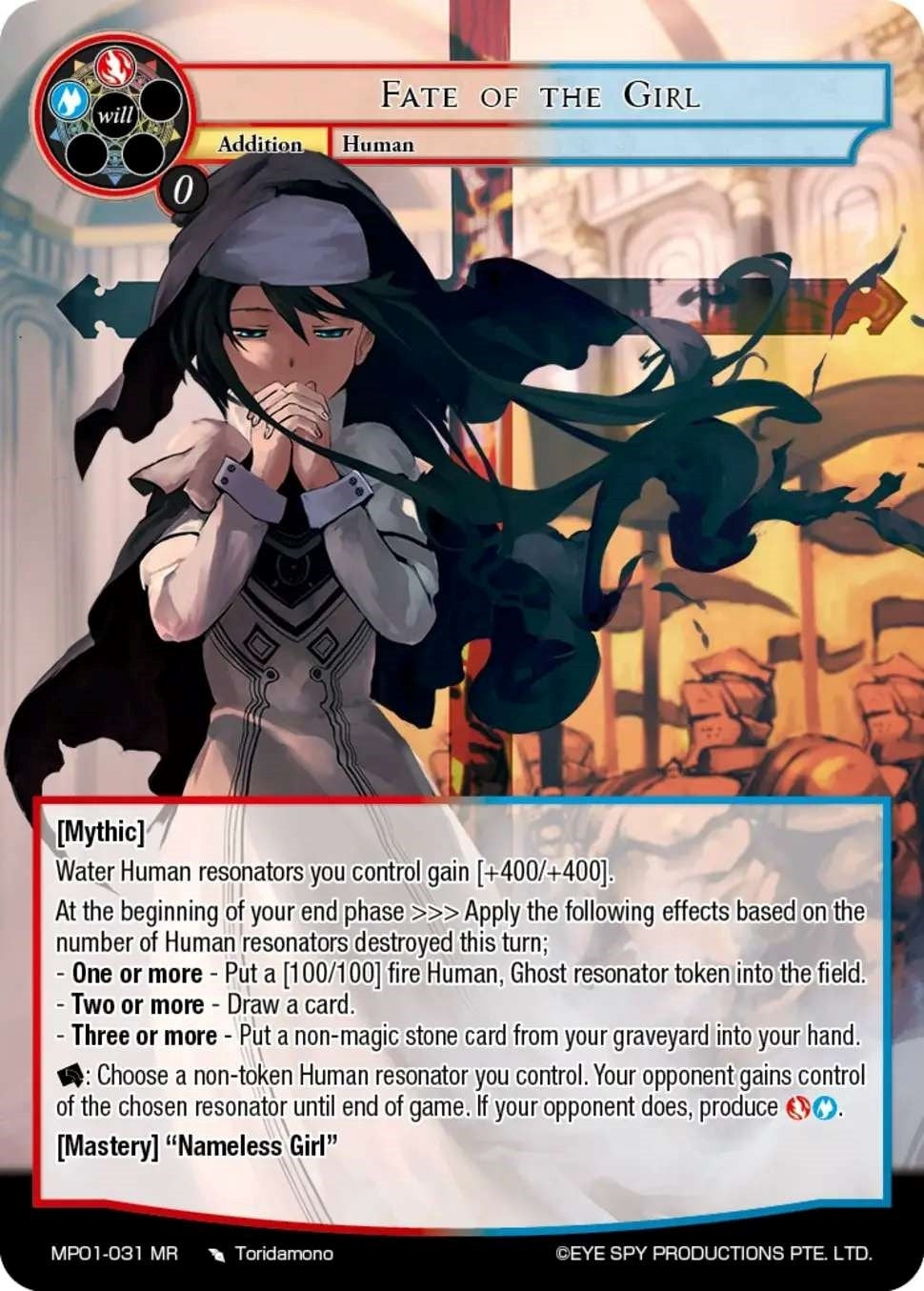 Fate of the Girl (1031) [MP01] - Force of Will Single