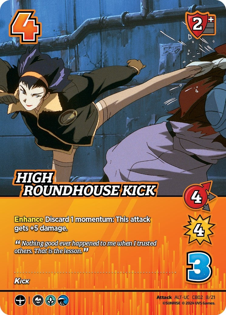High Roundhouse Kick (Alternate Art) (2821) [CBTS] - UniVersus Single