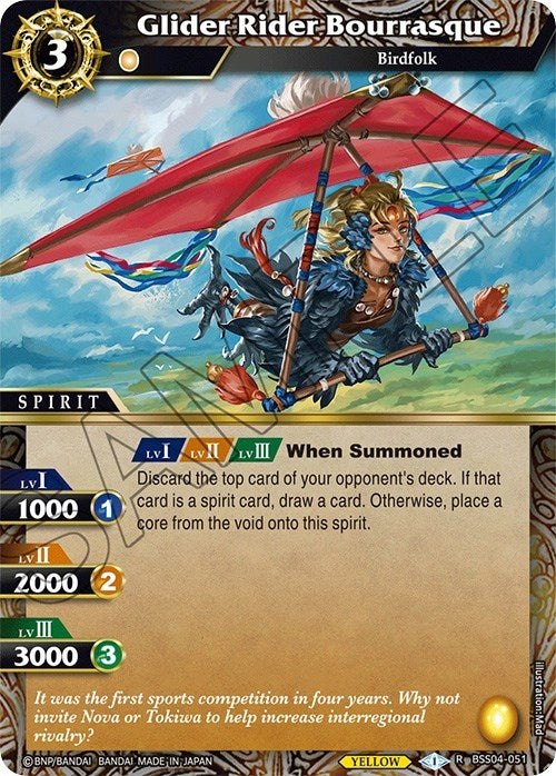 Glider Rider Bourrasque (4051) [BSS04] - Battle Spirits Saga Single