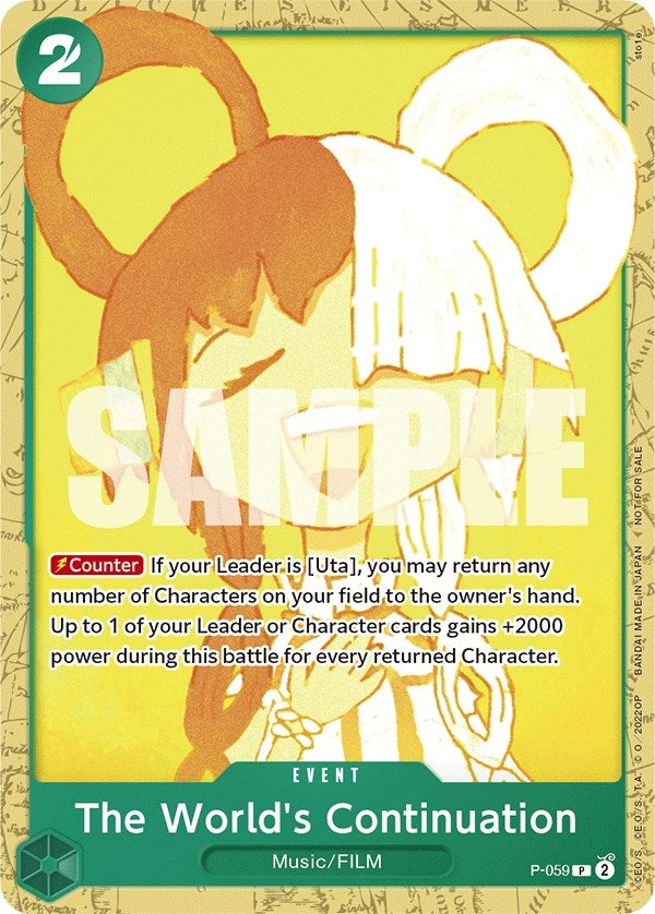 The World’s Continuation (Starter Deck 11: Uta Deck Battle) (59) (OP-PR) - One Piece Card Game Single