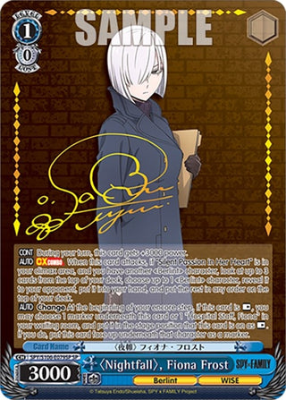 ’Nightfall’ Fiona Frost (SP) (106079) [SPY] - Weiss Schwarz Single