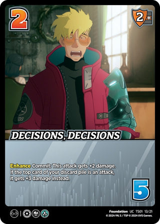 Decisions Decisions (11321) [CBTS] - UniVersus Single