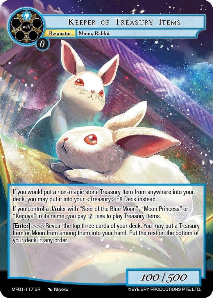Keeper of Treasury Items (1117) [MP01] - Force of Will Single