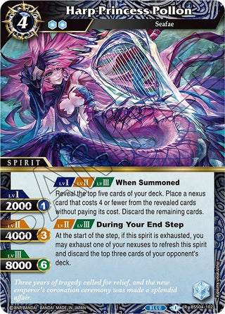 Harp Princess Pollon (4102) [BSS04] - Battle Spirits Saga Single