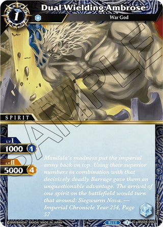 Dual Wielding Ambrose (4096) [BSS04] - Battle Spirits Saga Single