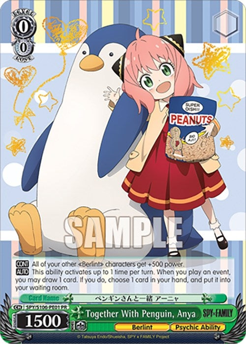 Together With Penguin Anya (10601) [SPY] - Weiss Schwarz Single