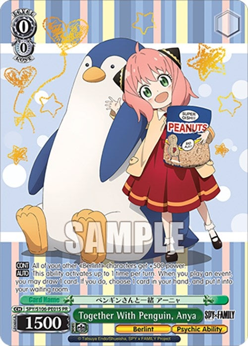 Together With Penguin Anya (Foil) (10601) [SPY] - Weiss Schwarz Single