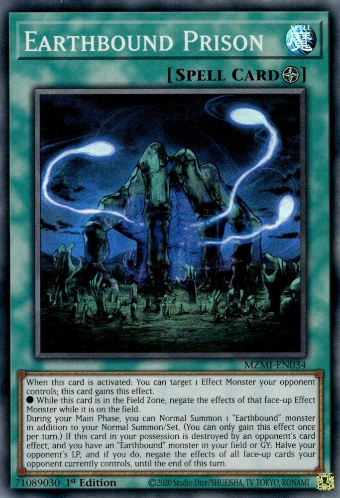 Earthbound Prison (34) (MZMI) - YuGiOh Single
