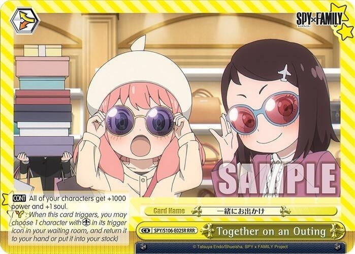 Together on an Outing (RRR) (106025) [SPY] - Weiss Schwarz Single
