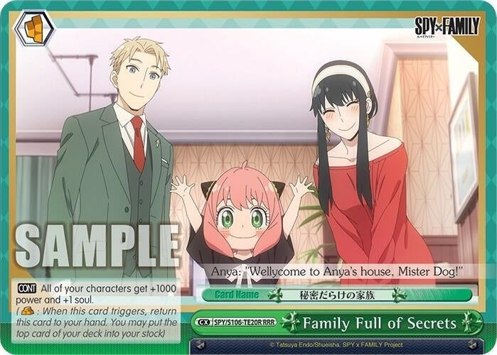Family Full of Secrets (RRR) (10620) [SPY] - Weiss Schwarz Single