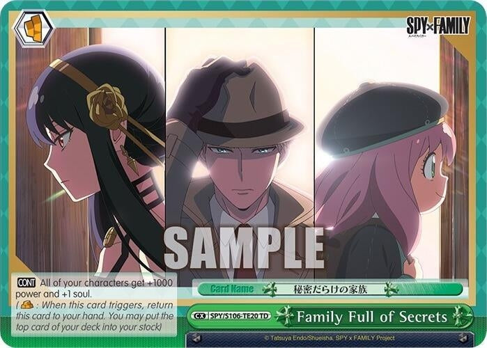 Family Full of Secrets (10620) [SPY] - Weiss Schwarz Single