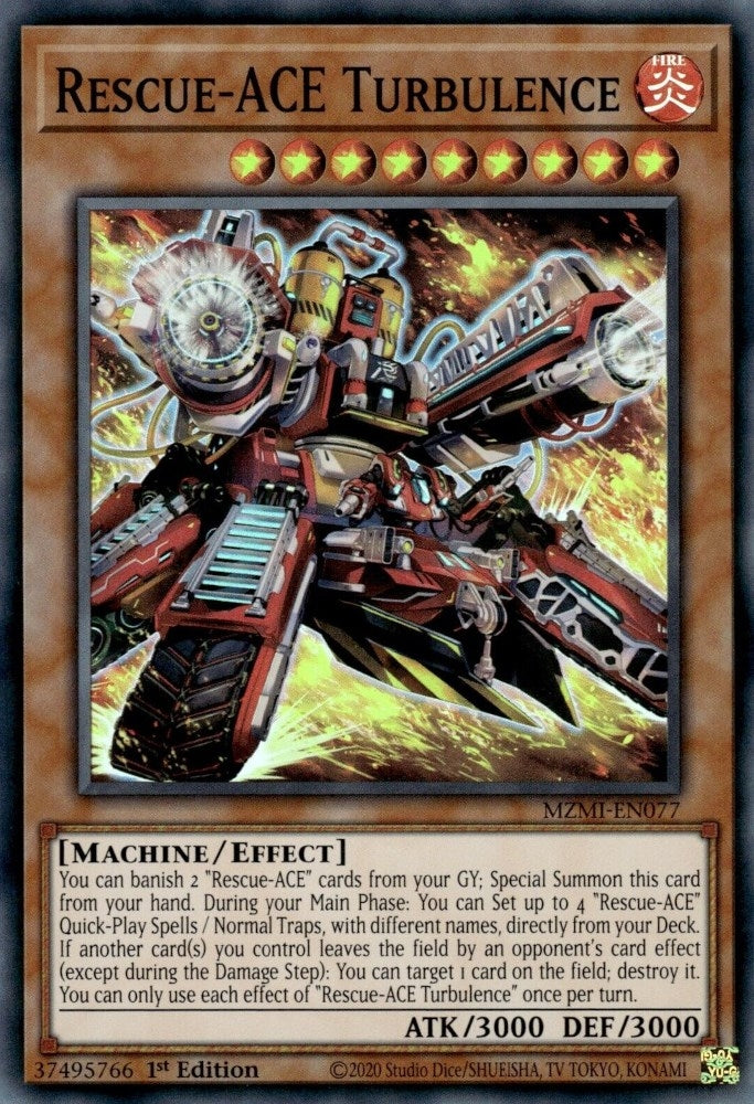 Rescue-ACE Turbulence (77) (MZMI) - YuGiOh Single