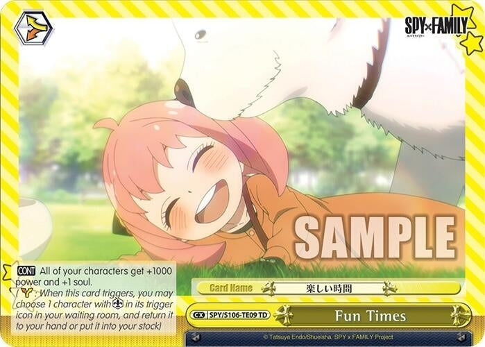 Fun Times (10609) [SPY] - Weiss Schwarz Single