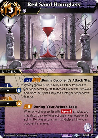 Red Sand Hourglass (4107) [BSS04] - Battle Spirits Saga Single