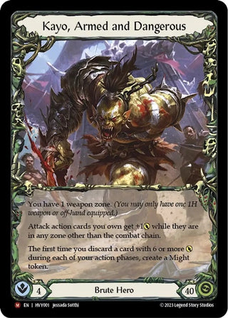 Kayo Armed and Dangerous (1) [HVY] - Flesh and Blood TCG Single