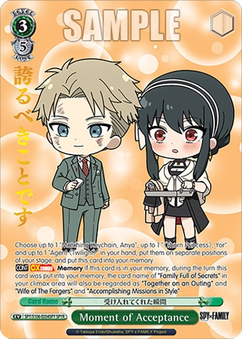 Moment of Acceptance (SPYR) (106054) [SPY] - Weiss Schwarz Single