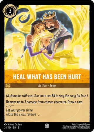 Heal What Has Been Hurt (26) (3) - Disney Lorcana Single