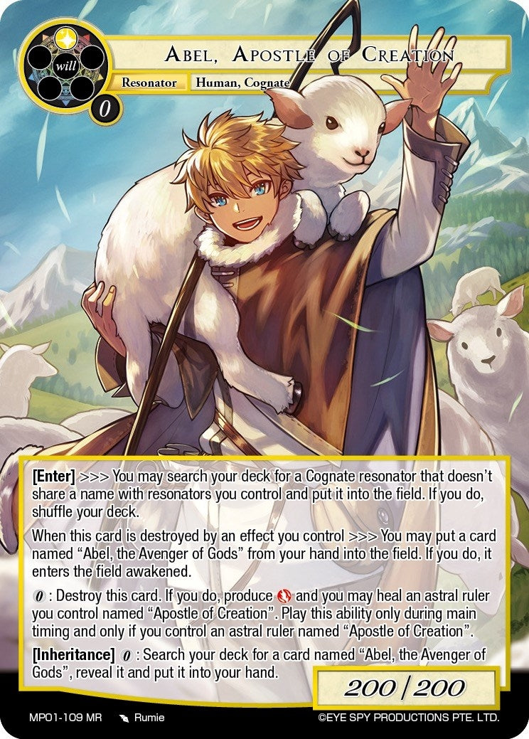 Abel Apostle of Creation (1109) [MP01] - Force of Will Single