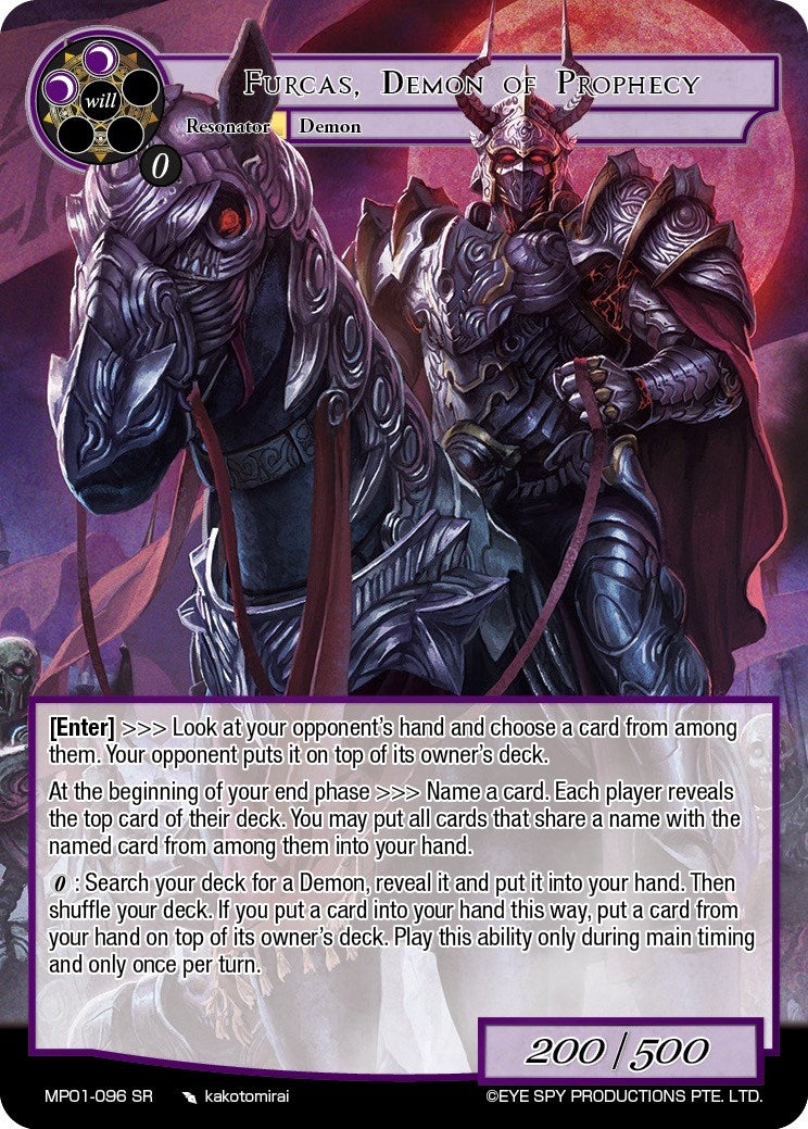 Furcas Demon of Prophecy (1096) [MP01] - Force of Will Single