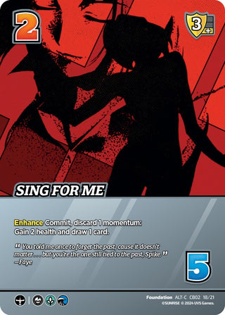 Sing For Me (Alternate Art) (21821) [CBTS] - UniVersus Single