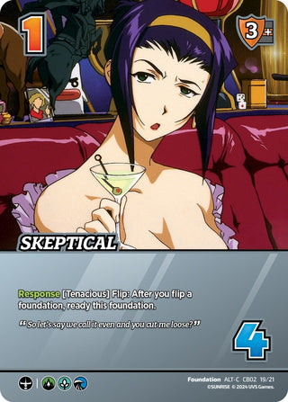 Skeptical (Alternate Art) (21921) [CBTS] - UniVersus Single