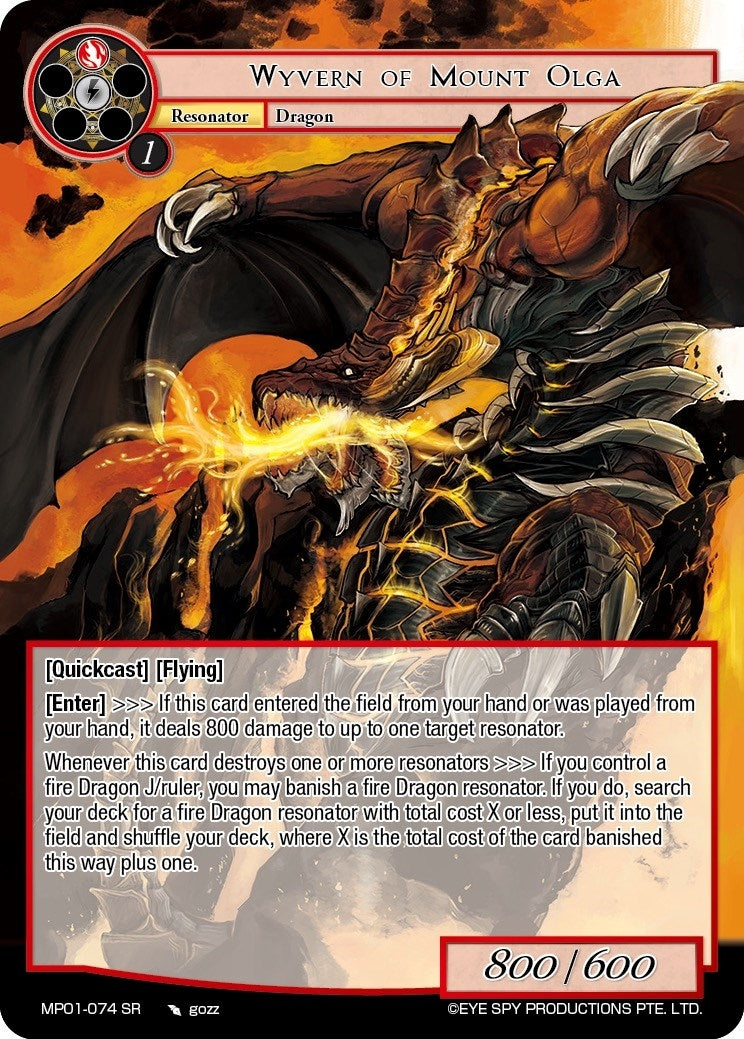 Wyvern of Mount Olga (1074) [MP01] - Force of Will Single
