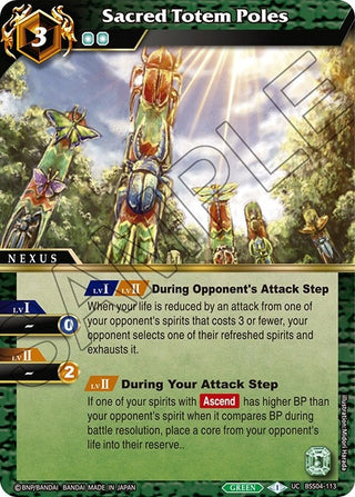 Sacred Totem Poles (4113) [BSS04] - Battle Spirits Saga Single