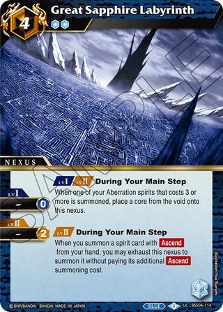 Great Sapphire Labyrinth (4114) [BSS04] - Battle Spirits Saga Single