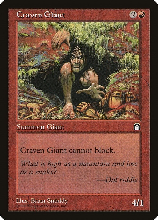 Craven Giant [STH] - MTG Single