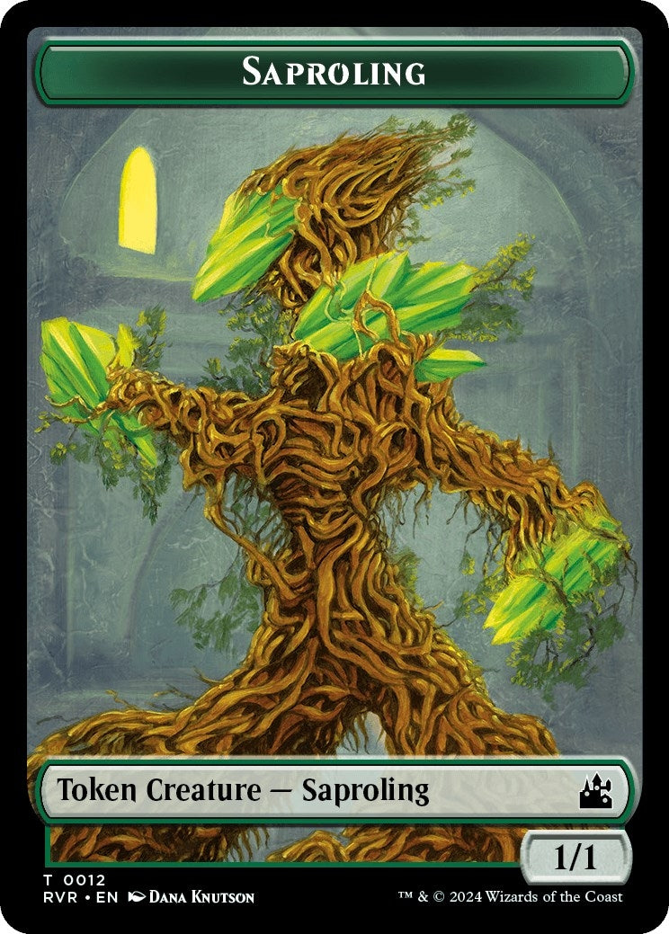 Saproling // Beast Double-Sided Token (0) [RVR] - MTG Single