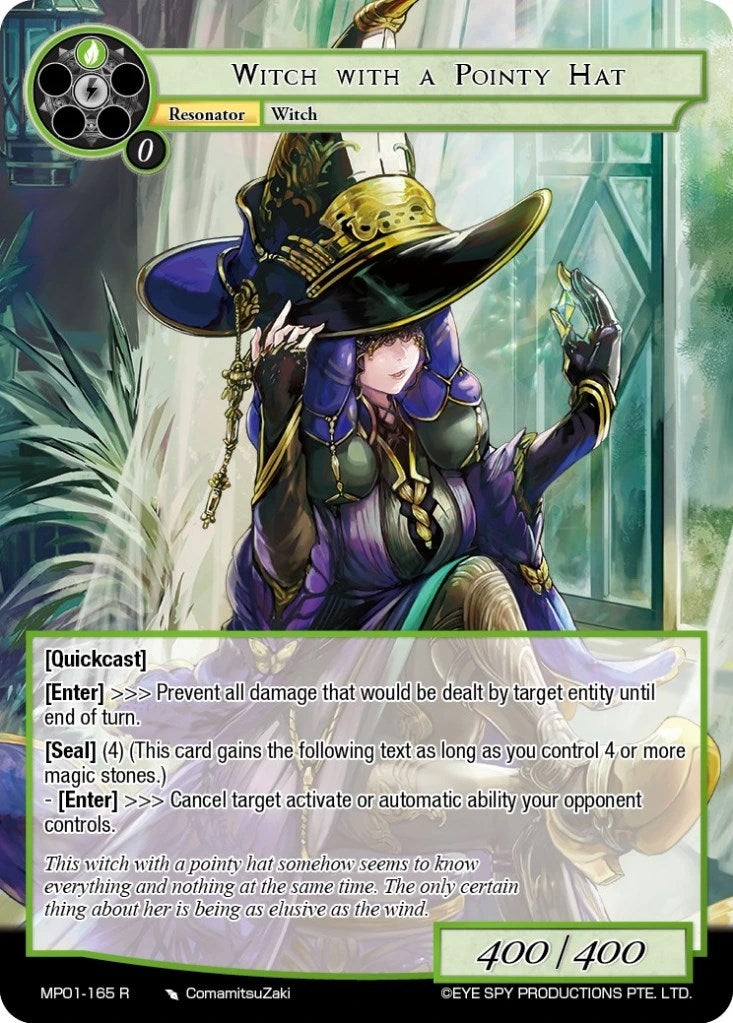 Witch With A Pointy Hat (1165) [MP01] - Force of Will Single