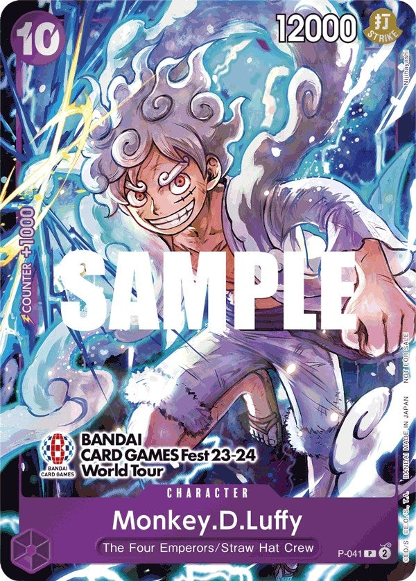 Monkey.D.Luffy (041) (BANDAI CARD GAMES Fest 23-24 World Tour) (41) (OP-PR) - One Piece Card Game Single