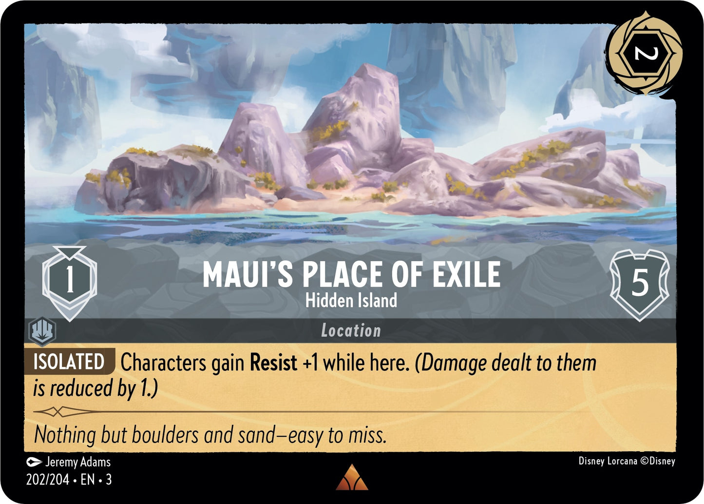 Maui’s Place of Exile - Hidden Island (202) (3) - Disney Lorcana Single