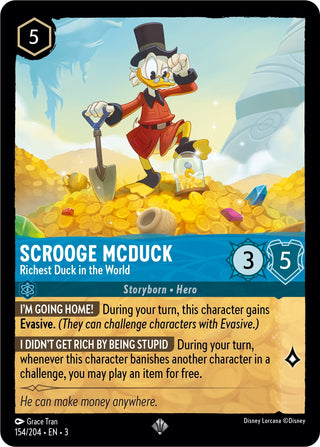 Scrooge McDuck - Richest Duck in the World (154) (3) - Disney Lorcana Single