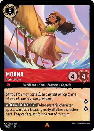 Moana - Born Leader (116) (3) - Disney Lorcana Single