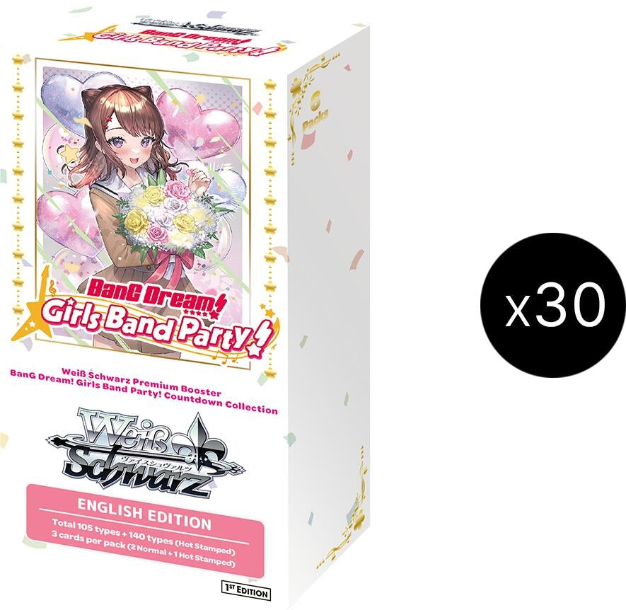 BanG Dream! Girls Band Party! Countdown Collection Premium Booster Box Case [BD/WE42] - Weiss Schwarz Sealed