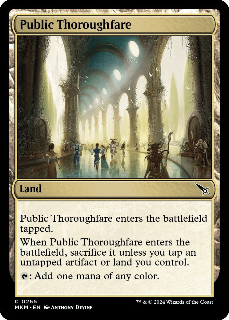 Public Thoroughfare (265) [MKM] - MTG Single