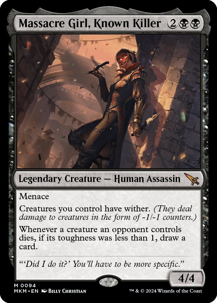 Massacre Girl Known Killer (94) [MKM] - MTG Single